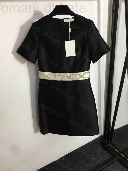 basic & casual dresses designer 23ss womens clothing summer dresses women dress short sleeved with waist trimmed in pearls and diamonds high, Black;gray
basic & casual dresses designer 23ss womens clothing summer dresses women dress short sleeved with waist trimmed in pearls and diamonds high, Black;gray