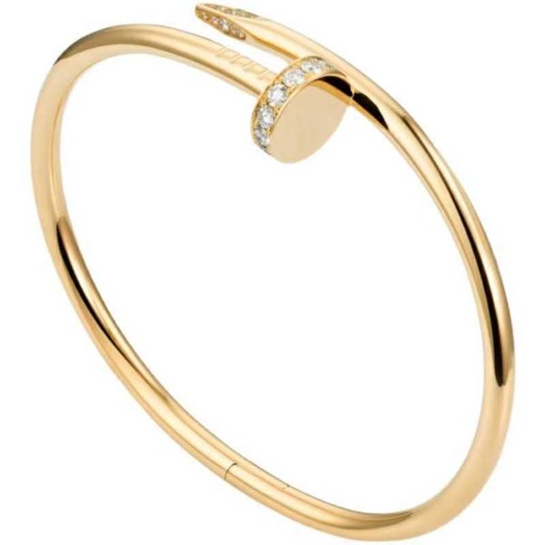 original boutique high version 18k rose gold nail bracelet for women and men's couple net red simple luxury au750 colorless 9htk, Black
original boutique high version 18k rose gold nail bracelet for women and men's couple net red simple luxury au750 colorless 9htk, Black