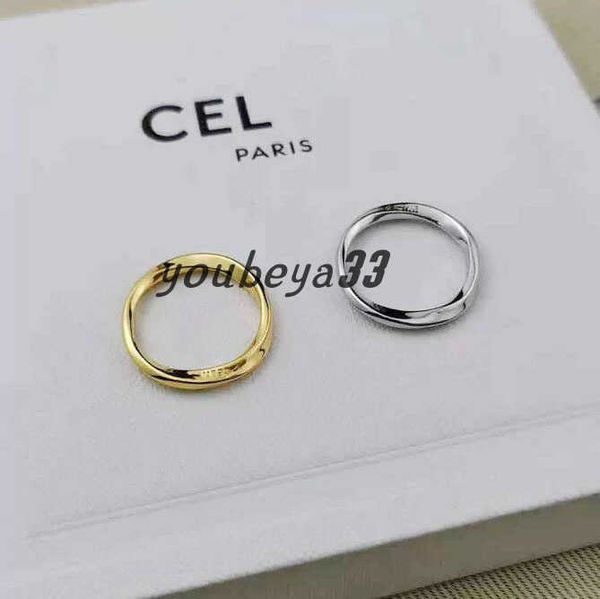 new designer band rings plain thin pair minimalist ins design fashionable tail irregular twist bague couple anello with box, Silver
new designer band rings plain thin pair minimalist ins design fashionable tail irregular twist bague couple anello with box, Silver
