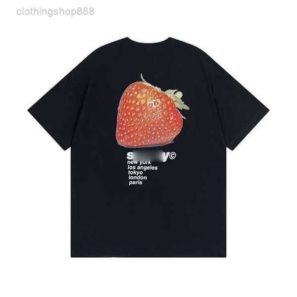 stussys shirt strawberry trendy summer cotton fashion loose fitting men's couple sleeved high street iiow, White;black
stussys shirt strawberry trendy summer cotton fashion loose fitting men's couple sleeved high street iiow, White;black