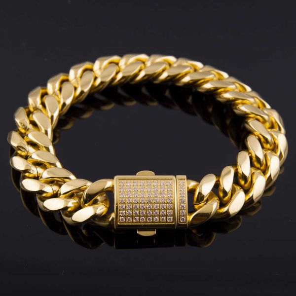 wind hiphop stainless steel diamond inlaid chain hip hop men's titanium steel bracelet cuban chain fashion full diamond, Black
wind hiphop stainless steel diamond inlaid chain hip hop men's titanium steel bracelet cuban chain fashion full diamond, Black