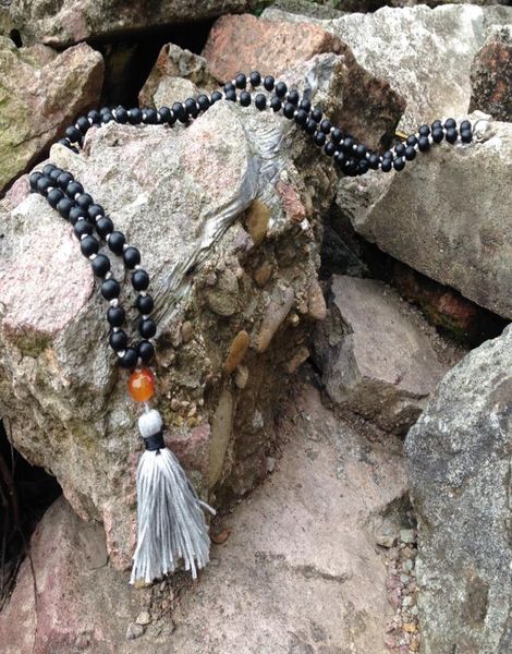 st0186 108 mala bead necklace long necklace with tassel knotted matte black onyx stone necklace fancy rosary necklaces1643350, Silver
st0186 108 mala bead necklace long necklace with tassel knotted matte black onyx stone necklace fancy rosary necklaces1643350, Silver