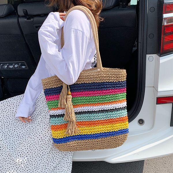 evening bags shopping bag female large capacity tassel tote shoulder crossbody ins fashion woven handbag 230710
evening bags shopping bag female large capacity tassel tote shoulder crossbody ins fashion woven handbag 230710