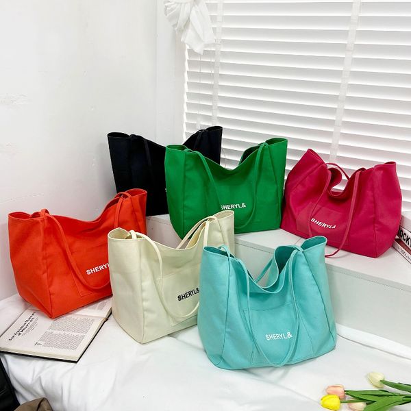 evening bags girl canvas tote bag fashion women versatile ladies shopping shoulder messenger student schoolbag drop 230710
evening bags girl canvas tote bag fashion women versatile ladies shopping shoulder messenger student schoolbag drop 230710