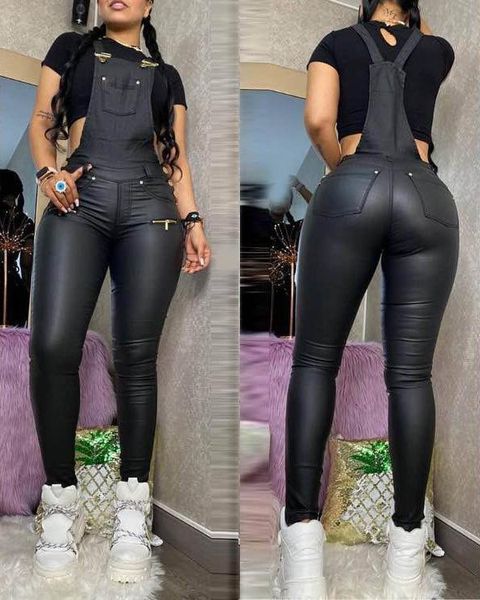 dresses 2023 straps slim fit bodysuit onepiece nightclub uniforms sleeveless pockets pure color jumpsuits long pants, Black
dresses 2023 straps slim fit bodysuit onepiece nightclub uniforms sleeveless pockets pure color jumpsuits long pants, Black