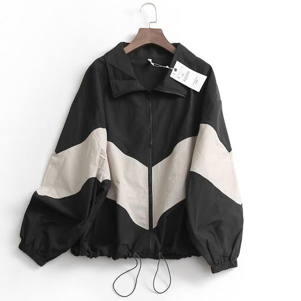 jackets new arrival 2022 women casual jackets turn down collar contrast color fashion loose style women autumn jackets, Black;brown
jackets new arrival 2022 women casual jackets turn down collar contrast color fashion loose style women autumn jackets, Black;brown