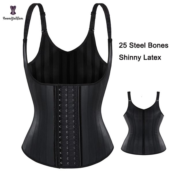 womens shapers black ivory women 3 hooks and eyes adjustable strap leather latex waist trainer vest 25 steel bone corset for weight loss 230, Black;white
womens shapers black ivory women 3 hooks and eyes adjustable strap leather latex waist trainer vest 25 steel bone corset for weight loss 230, Black;white