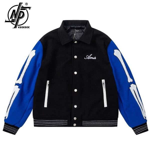mens jackets fashion brand letter skeleton embroidery varsity jacket men streetwear warm wool blend women baseball outfits windbreaker 23071, Black;brown
mens jackets fashion brand letter skeleton embroidery varsity jacket men streetwear warm wool blend women baseball outfits windbreaker 23071, Black;brown