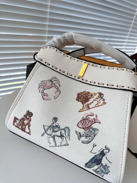 2023 constellation series handbag canvas bag high appearance level leather print design summer fashion simple trend women's universal b
2023 constellation series handbag canvas bag high appearance level leather print design summer fashion simple trend women's universal b