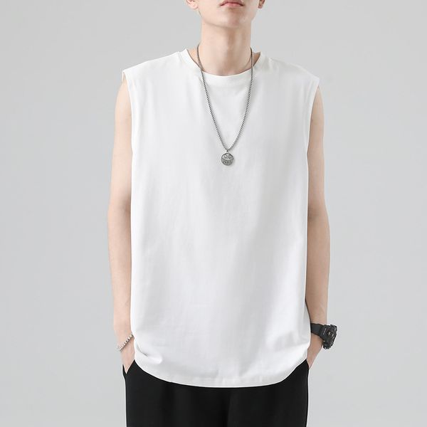 sleeveless vest men's summer fashion brand pure cotton fitness waistcoat base men's white short-sleeved t-shirt, White;black
sleeveless vest men's summer fashion brand pure cotton fitness waistcoat base men's white short-sleeved t-shirt, White;black