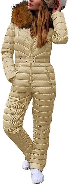 women's onesies ski suits winter outdoor sports jumpsuit fur collar coat waterproof windproof hooded snowsuit, Black;white
women's onesies ski suits winter outdoor sports jumpsuit fur collar coat waterproof windproof hooded snowsuit, Black;white