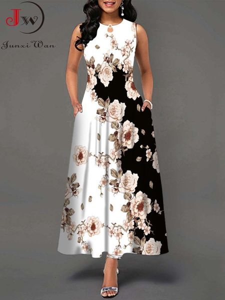 basic casual dresses summer women floral printed long dresses casual sleeveless beach holiday boho maxi dress vestidos 230710, Black;gray
basic casual dresses summer women floral printed long dresses casual sleeveless beach holiday boho maxi dress vestidos 230710, Black;gray