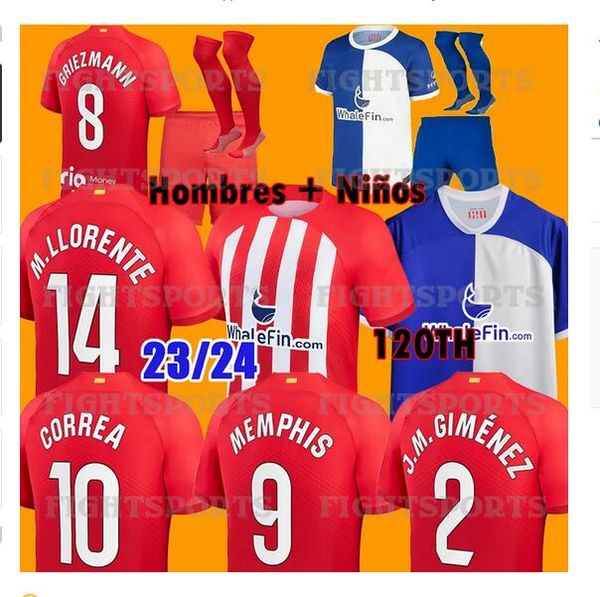 atletico madrids soccer jerseys 23 24 120th anniversary joao felix 2023 2024 m.llorente griezmann saul correa lemar football shirt men kids, Black;yellow
atletico madrids soccer jerseys 23 24 120th anniversary joao felix 2023 2024 m.llorente griezmann saul correa lemar football shirt men kids, Black;yellow