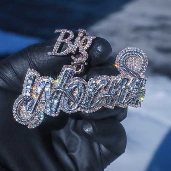 hip hop iced out men women jewelry 13mm cuban chain vvs moissanite custom 3d initial pendant, Silver
hip hop iced out men women jewelry 13mm cuban chain vvs moissanite custom 3d initial pendant, Silver