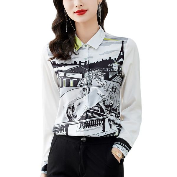 luxury vintage runway button up shirt women 2023 fashion lantern sleeve lapel printed elegant office blouses spring autumn winter high-end s, White
luxury vintage runway button up shirt women 2023 fashion lantern sleeve lapel printed elegant office blouses spring autumn winter high-end s, White