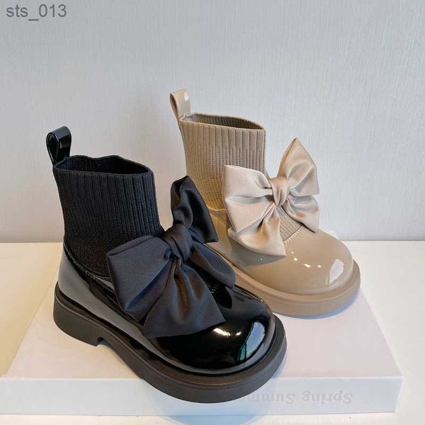 2022 girl' sock boots chunky big bowtie elegant cute children short boot patent leather winter fashion ship-on kids shoe f11134 l23051, Black;grey
2022 girl' sock boots chunky big bowtie elegant cute children short boot patent leather winter fashion ship-on kids shoe f11134 l23051, Black;grey