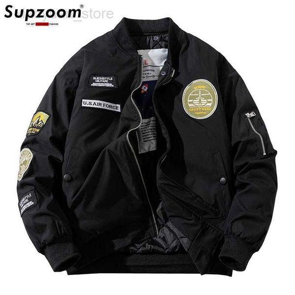 men's jackets supzoom new arrival air force ma1 pilot thickened jacket rib sleeve embroidery brand clothing bomber jacket men baseball, Black;brown
men's jackets supzoom new arrival air force ma1 pilot thickened jacket rib sleeve embroidery brand clothing bomber jacket men baseball, Black;brown