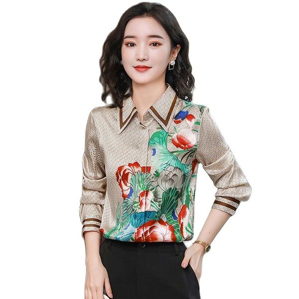 luxury fashion spring floral silk shirt long sleeve printed fall winter womens runway plus size elegant office ladies designer blouses 2023, White
luxury fashion spring floral silk shirt long sleeve printed fall winter womens runway plus size elegant office ladies designer blouses 2023, White