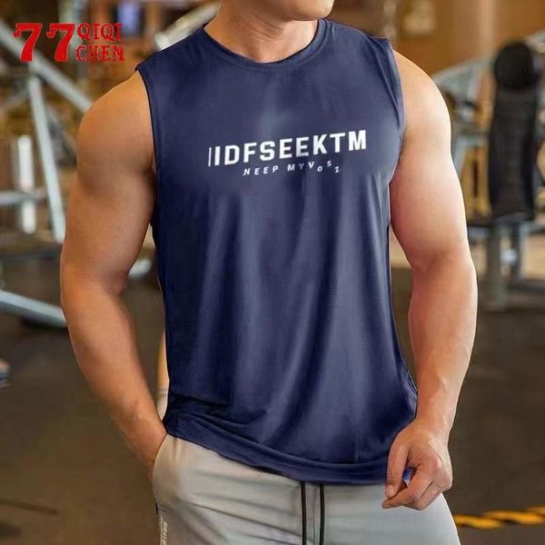 men' tank summer gym tank men mesh breathable sleeveless muscle vest fashion loose fitness workout sports tees male running t-shirt, White;black
men' tank summer gym tank men mesh breathable sleeveless muscle vest fashion loose fitness workout sports tees male running t-shirt, White;black
