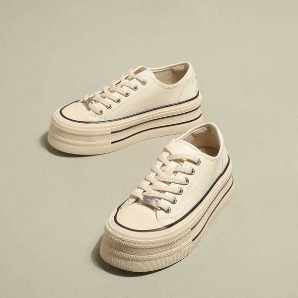 design genuine leather small white 2023 spring/summer new thick sole elevated sports casual board shoes for women, Black
design genuine leather small white 2023 spring/summer new thick sole elevated sports casual board shoes for women, Black