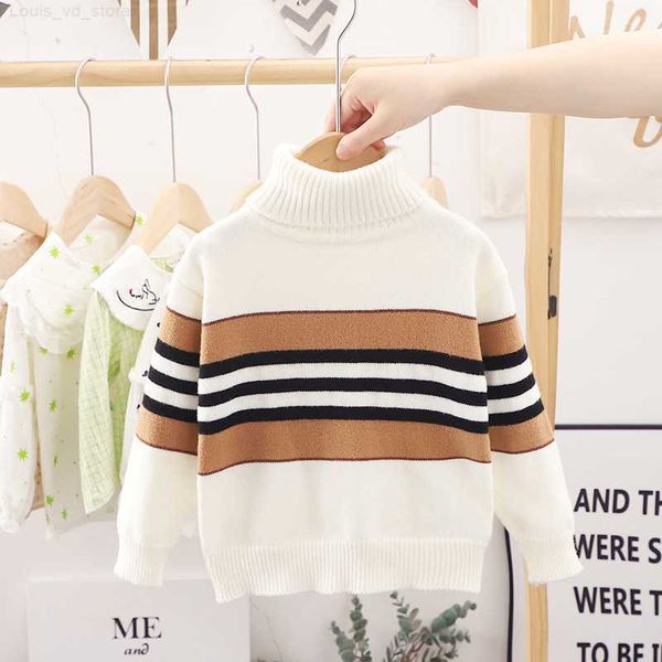 children's sweater christmas boy turtleneck warm striped clothes for girls baby autumn winter knitted pullover long sleeve l230710, Blue
children's sweater christmas boy turtleneck warm striped clothes for girls baby autumn winter knitted pullover long sleeve l230710, Blue
