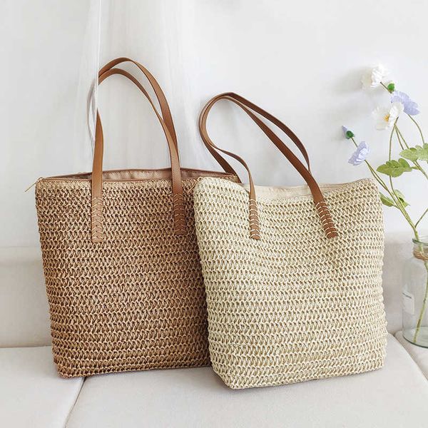 new ins fashion niche woven fabric tote single shoulder large capacity straw woven bag vacation beach women's bag
new ins fashion niche woven fabric tote single shoulder large capacity straw woven bag vacation beach women's bag