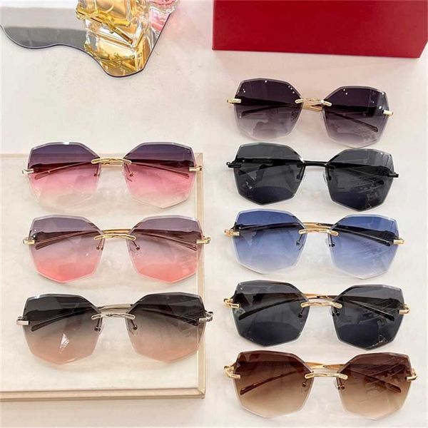 2023 new frameless cut edge lens irregular leopard head sunglasses ins net red same sunglasses women ct0146, White;black
2023 new frameless cut edge lens irregular leopard head sunglasses ins net red same sunglasses women ct0146, White;black