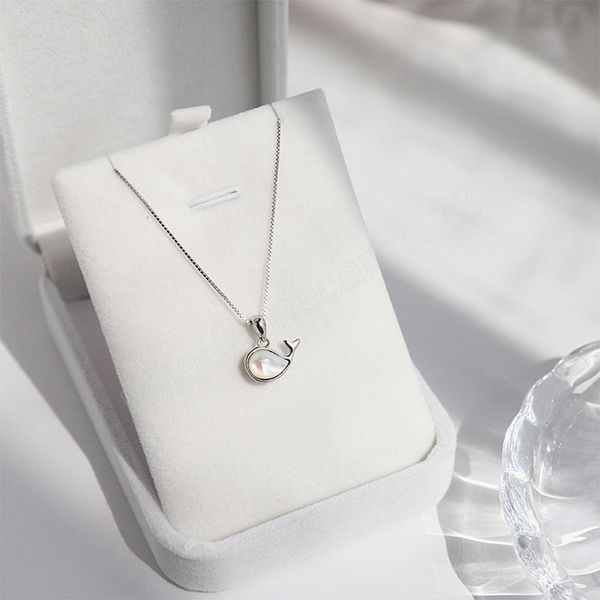 silver color new little whale fritillary pendant necklace lady clavicle chain gift jewelry
silver color new little whale fritillary pendant necklace lady clavicle chain gift jewelry