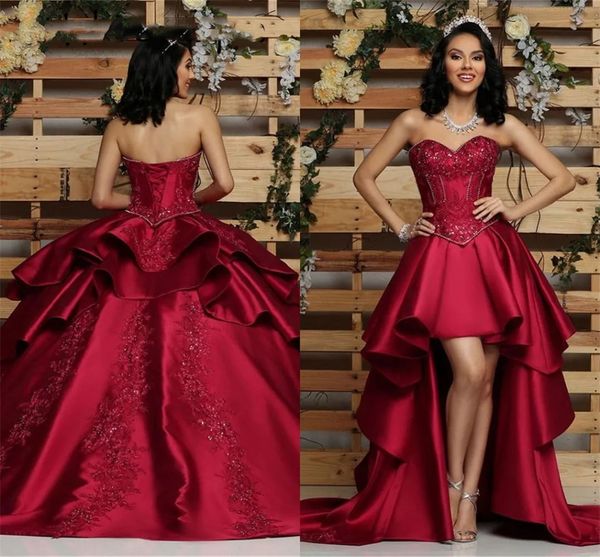 burgundy detachable ball gown quinceanera dresses beaded sweet 16 dress pageant vestido de 15 anos anos prom party gowns, Blue;red
burgundy detachable ball gown quinceanera dresses beaded sweet 16 dress pageant vestido de 15 anos anos prom party gowns, Blue;red