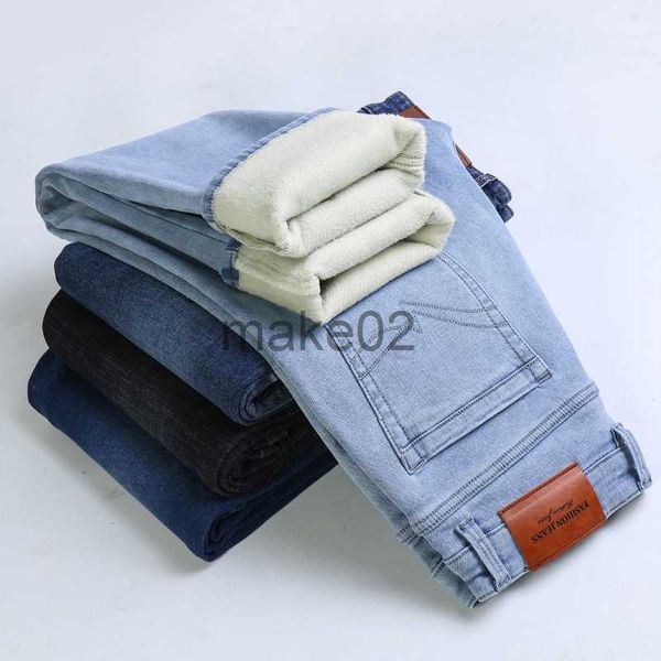 men's jeans 2022 new men's clothing casual jeans winter new fleece pants thick warm fashion straight fit male denim trousers x0710, Blue
men's jeans 2022 new men's clothing casual jeans winter new fleece pants thick warm fashion straight fit male denim trousers x0710, Blue
