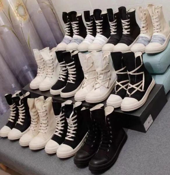 designer ro boots platform shoes men women boot retro over the knee booties increase thick bottom boot canvas shoes, Black
designer ro boots platform shoes men women boot retro over the knee booties increase thick bottom boot canvas shoes, Black
