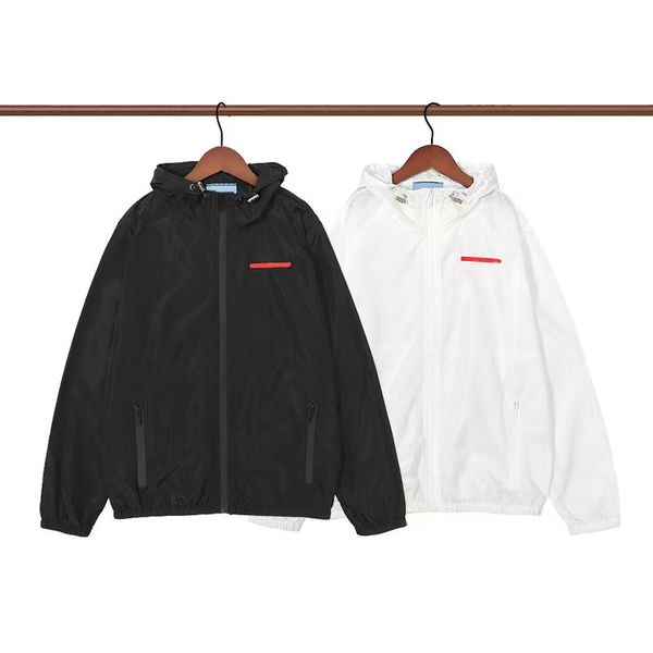 designer men jacket coat summer hooded protection suit triangle logo letter printing light thin skin clothing sports outdoor sun protection, Black;brown
designer men jacket coat summer hooded protection suit triangle logo letter printing light thin skin clothing sports outdoor sun protection, Black;brown