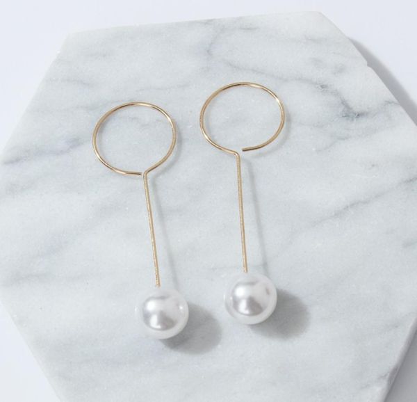 e197 korean style pearl earrings celebrity wind long pearl circle tassel earrings simple lady1509945, Golden;silver
e197 korean style pearl earrings celebrity wind long pearl circle tassel earrings simple lady1509945, Golden;silver
