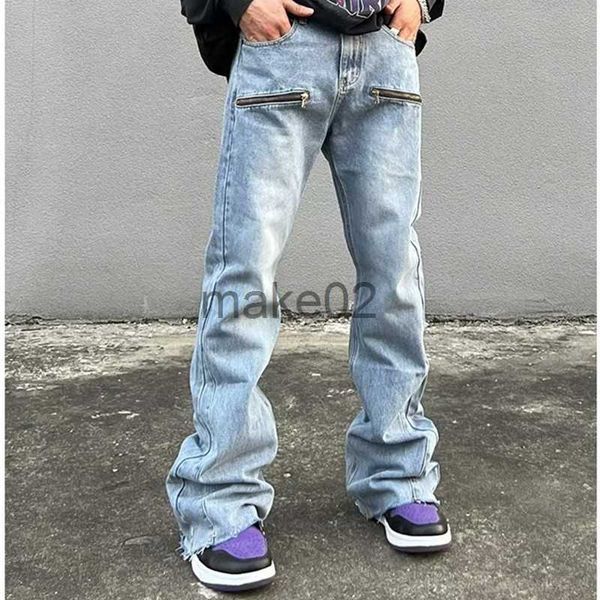 men's jeans 2023 y2k fashion zipper retro washed baggy flare jeans pants men streetwear hip hop wide leg straight denim trousers ropa h, Blue
men's jeans 2023 y2k fashion zipper retro washed baggy flare jeans pants men streetwear hip hop wide leg straight denim trousers ropa h, Blue