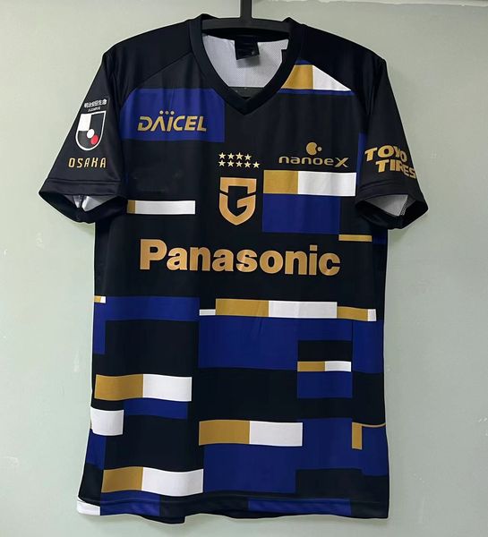 japan j league gamba osaka expo spevial version t shirt, White;black