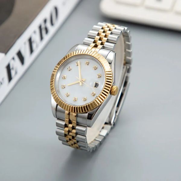 luxury watch men's and women's men's aaa reloj hombre 28/31/36/41mm automatic movement stainless steel gold watch waterproof, Slivery;brown
luxury watch men's and women's men's aaa reloj hombre 28/31/36/41mm automatic movement stainless steel gold watch waterproof, Slivery;brown