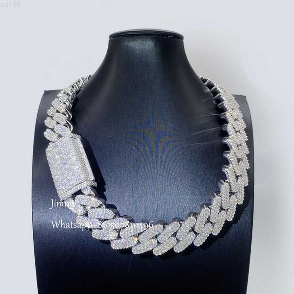 zuanfa jewelry customized 23mm width heavy iced out jewelry bust down moissanite diamonds cuban link, Silver
zuanfa jewelry customized 23mm width heavy iced out jewelry bust down moissanite diamonds cuban link, Silver