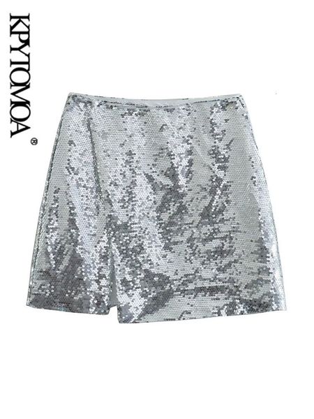 skirts kpytomoa women fashion front slit sequins wrap mini skirt vintage high waist snap-button female skirts mujer 230710, Black
skirts kpytomoa women fashion front slit sequins wrap mini skirt vintage high waist snap-button female skirts mujer 230710, Black