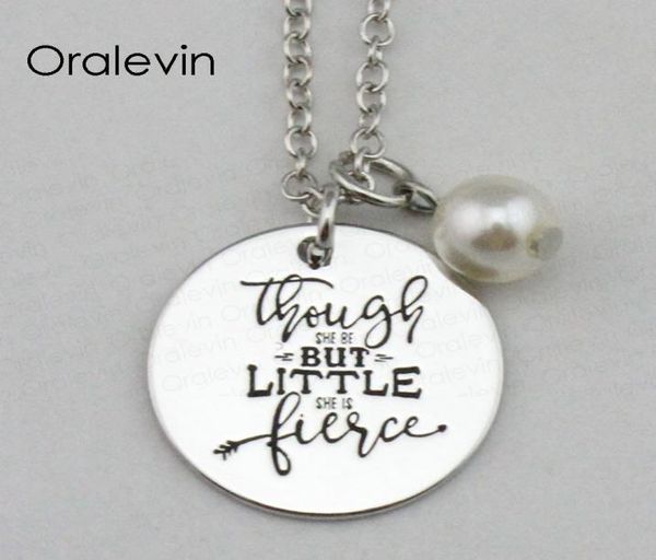 though she be but little she is fierce inspirational hand stamped engraved charm pendant necklace metal stamped jewelry10pcslot4376853, Silver
though she be but little she is fierce inspirational hand stamped engraved charm pendant necklace metal stamped jewelry10pcslot4376853, Silver