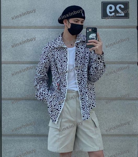 xinxinbuy men designer jacket coats 23ss dots letter jacquard long sleeve cotton women white blue s-xl, Black;brown
xinxinbuy men designer jacket coats 23ss dots letter jacquard long sleeve cotton women white blue s-xl, Black;brown