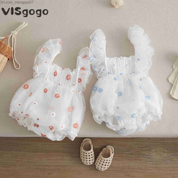 rompers visgogo baby girls sweet romper pleated sleeve square neckline flower embroidery mesh tulle skin-tight garment baby summer cute prin, Blue
rompers visgogo baby girls sweet romper pleated sleeve square neckline flower embroidery mesh tulle skin-tight garment baby summer cute prin, Blue