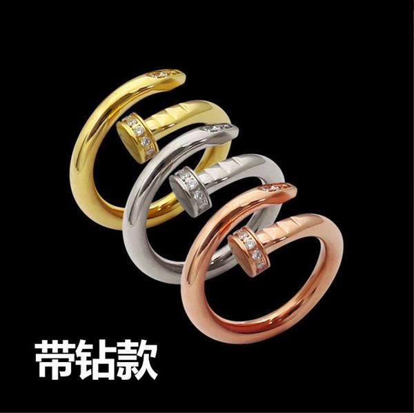 with side stones european and american designer brands fashion jewelry rings for couples titanium steel studded diamond star style rings wit, Silver
with side stones european and american designer brands fashion jewelry rings for couples titanium steel studded diamond star style rings wit, Silver