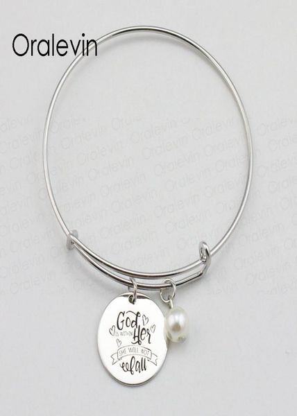 god is within her she will not fall inspirational hand stamped engraved pendant bracelet bangle metal stamped jewelry10pcslot 2254539, Golden;silver
god is within her she will not fall inspirational hand stamped engraved pendant bracelet bangle metal stamped jewelry10pcslot 2254539, Golden;silver