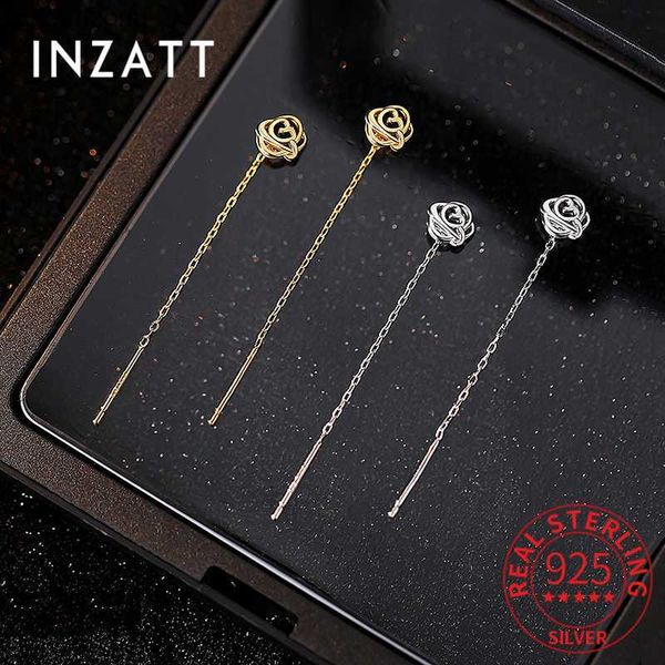 inzatt real 925 sterling silver hollow flower tassel stud earrings for women cute plant fine jewelry minimalist accessories l230620, Golden;silver
inzatt real 925 sterling silver hollow flower tassel stud earrings for women cute plant fine jewelry minimalist accessories l230620, Golden;silver