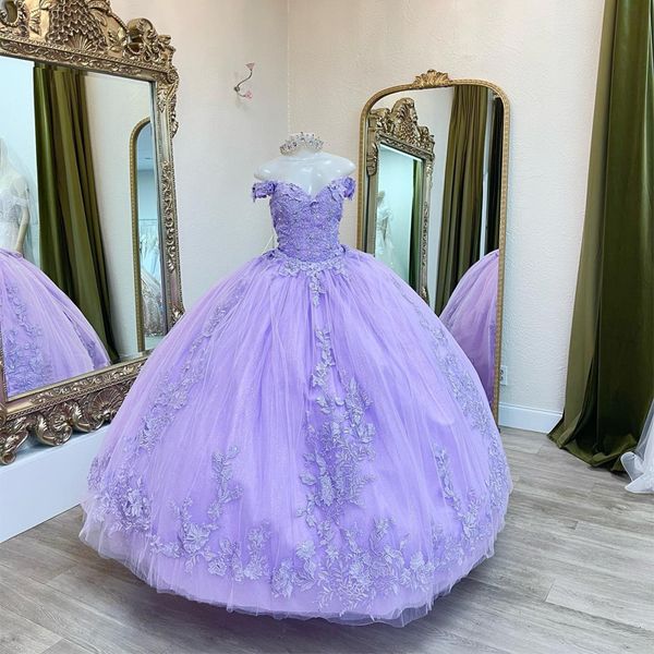 lavender princess quinceanera dresses off shoulder beads appliques lace sweet 16th dress vestido de xv 15 anos prom cour train, Blue;red
lavender princess quinceanera dresses off shoulder beads appliques lace sweet 16th dress vestido de xv 15 anos prom cour train, Blue;red