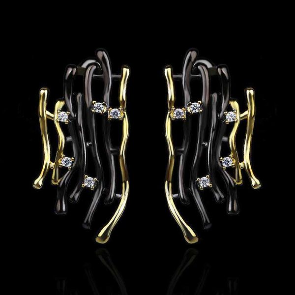 fashion jewelry women 925 silver stud earrings two tone gold irregular cocktail party earring vintage jewelry l230620, Golden;silver
fashion jewelry women 925 silver stud earrings two tone gold irregular cocktail party earring vintage jewelry l230620, Golden;silver