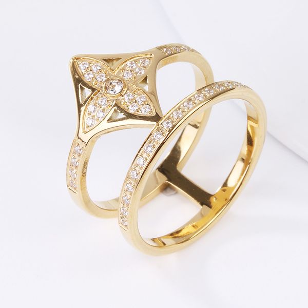 high grade micro pave clover ring fashion stainless steel rings jewelry for women gift, Silver
high grade micro pave clover ring fashion stainless steel rings jewelry for women gift, Silver