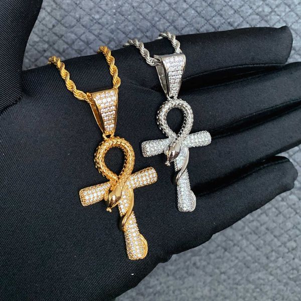 hip shop new snake cross pendant fashion trend set with zircon men's necklace, Black
hip shop new snake cross pendant fashion trend set with zircon men's necklace, Black