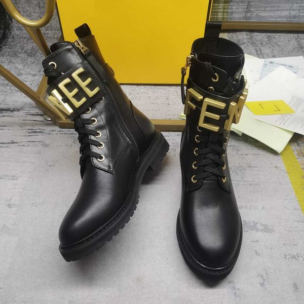 f's same short boots letter metal button martin boots women's 2023s autumn and winter new leather lace side zipper boots, Black
f's same short boots letter metal button martin boots women's 2023s autumn and winter new leather lace side zipper boots, Black