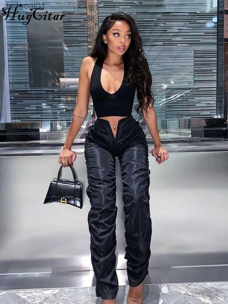 hugcitar high waist slit pleated baggy pants leggings 2022 summer women fashion streetwear casual sports trousers y2k l230621, Black;white
hugcitar high waist slit pleated baggy pants leggings 2022 summer women fashion streetwear casual sports trousers y2k l230621, Black;white